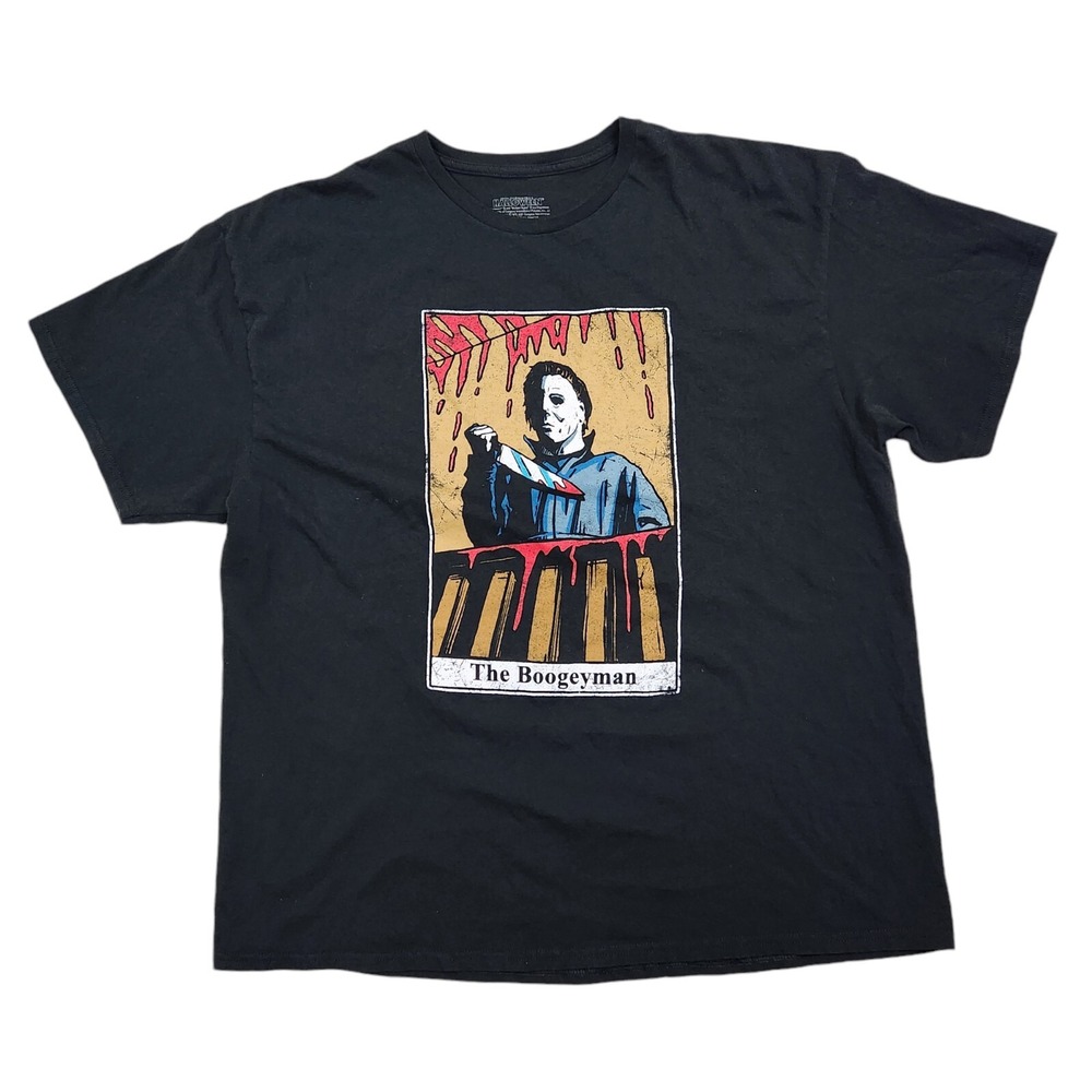 John Carpenters Halloween The Boogeyman Michael Meyers Graphic T-shirt Adult 2XL